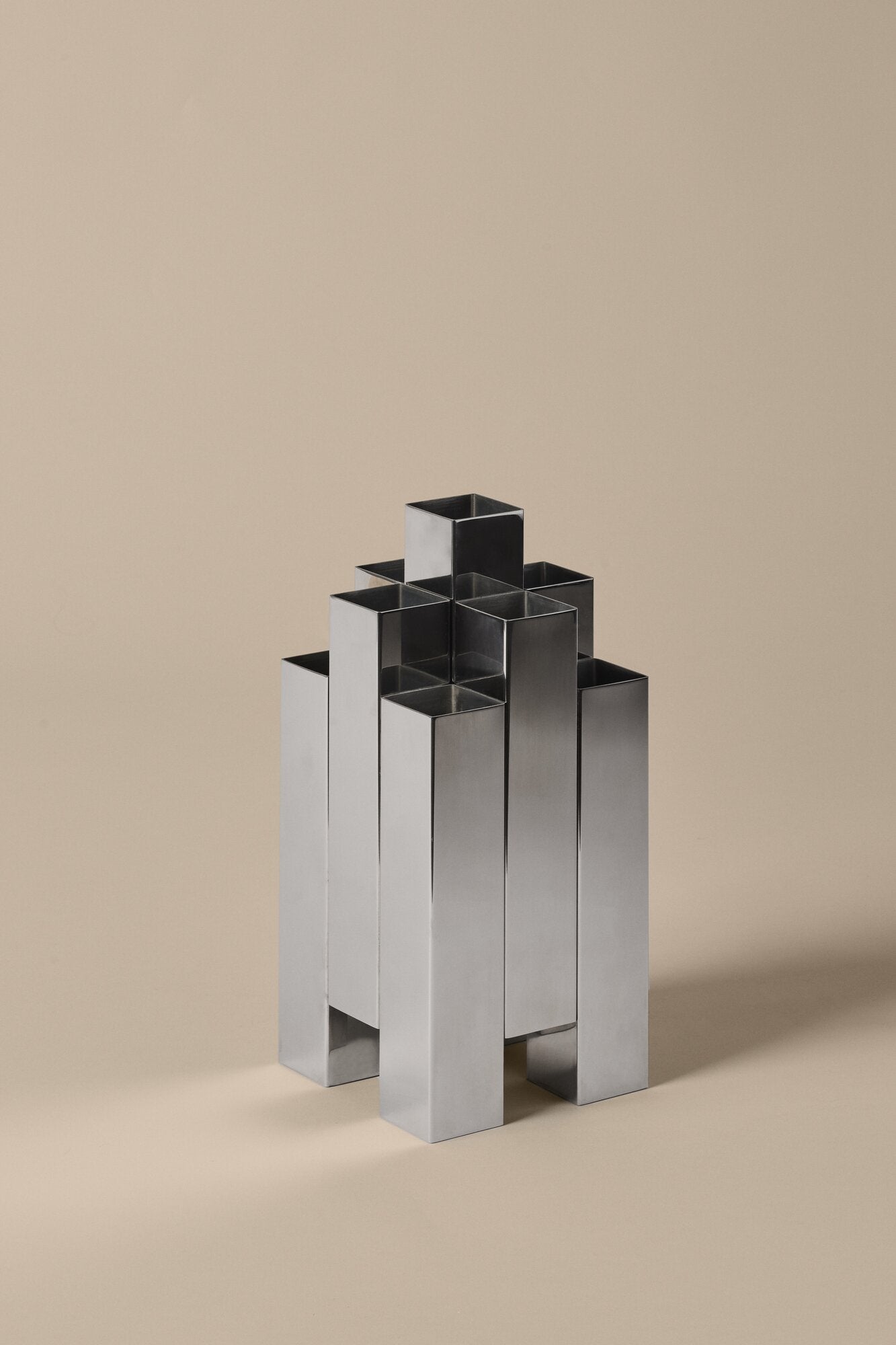 Tessera vase, H28 cm - Mirror Polished